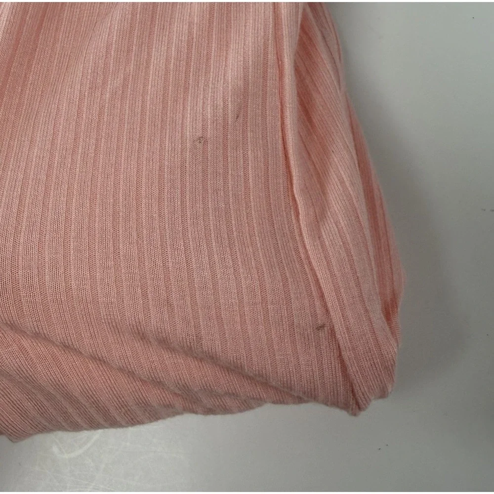 State of Day Pants Womens Large Orange Ribbed Pajamas PJS Drawstring Pockets NWT
